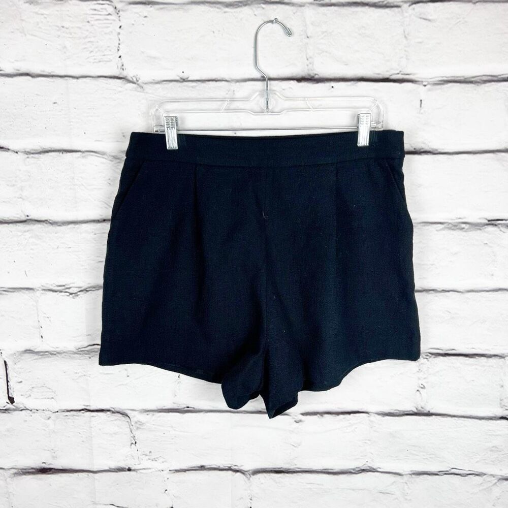 Maeve by Anthropologie Women's Black High-Rise Shorts Size 12 Casual pleated - Picture 2 of 8